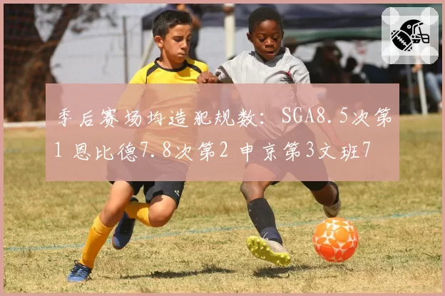 季后赛场均造犯规数：SGA8.5次第1 恩比德7.8次第2 申京第3文班7